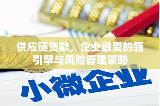 萧县供应链贷款，企业融资的新引擎与风险管理策略