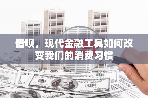 萧县借呗，现代金融工具如何改变我们的消费习惯