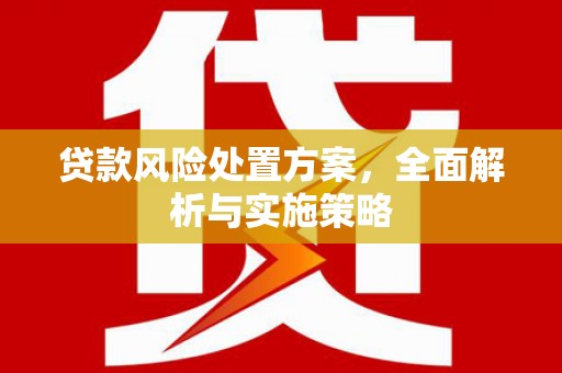 萧县贷款风险处置方案，全面解析与实施策略